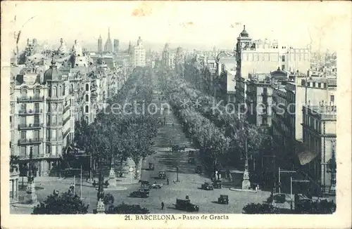 Barcelona Cataluna Paseo de Gracia Kat. Barcelona