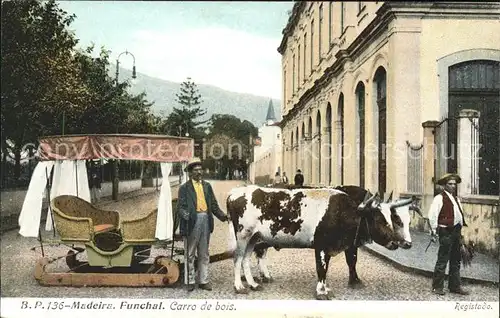 Funchal Carro de bois Ochsenkarren Kat. Funchal