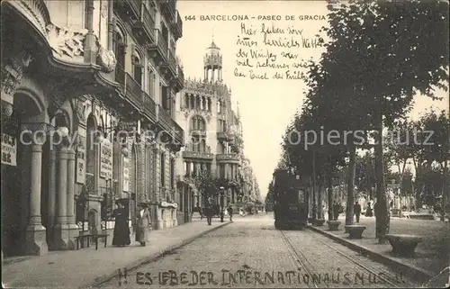 Barcelona Cataluna Paseo de Gracia Kat. Barcelona