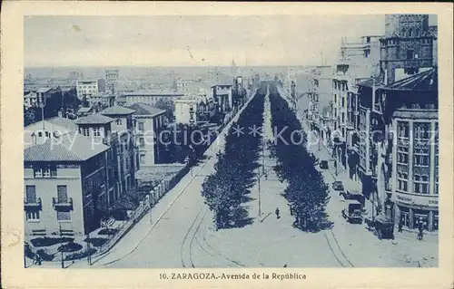 Zaragoza Aragon Avenida de la Republica Kat. Zaragoza = Saragossa