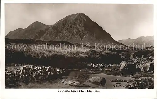 Glencoe Buchaille Etive Mor Glen Coe Landscape Kat. Lochaber