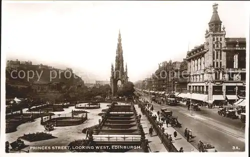 Edinburgh Princes Street looking West Kat. Edinburgh