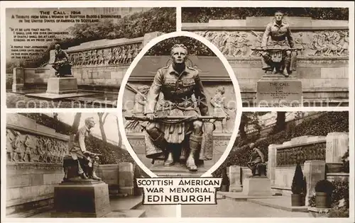 Edinburgh Scottish American War Memorial Kat. Edinburgh