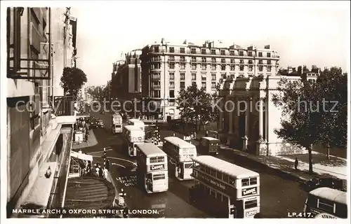 London Marble Arch and Oxford Street Doppeldeckerbus Kat. City of London