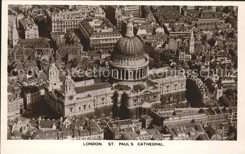 London St Paul s Cathedral aerial view Kat. City of London