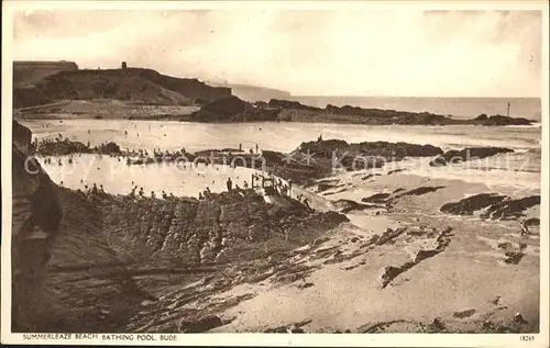 Bude North Cornwall Summerleaze Beach Bathing Pool Kat. North Cornwall