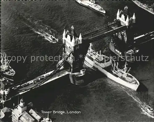 London Tower Bridge aerial view Kat. City of London