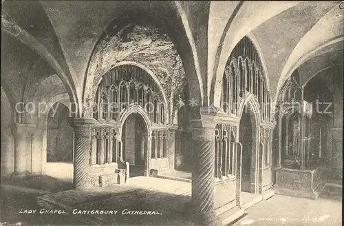 Canterbury UK Lady Chapel Cathedral Kat. Canterbury