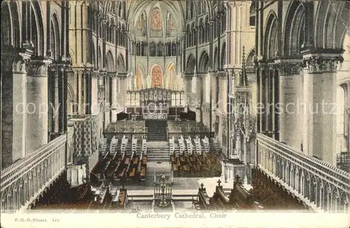 Canterbury UK Cathedral Choir Kat. Canterbury