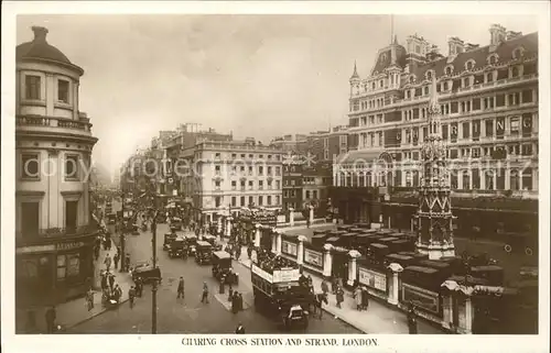 London Charing Cross Station and Strand Kat. City of London