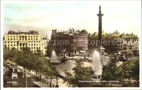 London Trafalgar Square Fountain Monument Kat. City of London
