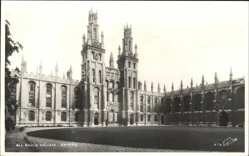 Oxford Oxfordshire All Souls College / Oxford /Oxfordshire