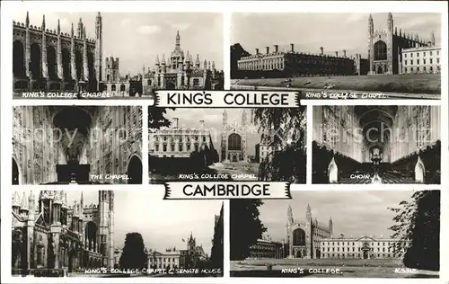Cambridge Cambridgeshire King's College Chapel Valentine's Post Card / Cambridge /Cambridgeshire CC
