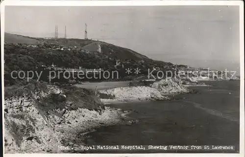 Ventnor Isle of Wight Royal National Hospital from St Lawrence / Isle of Wight /Isle of Wight