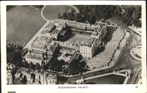 London Buckingham Palace aerial view Kat. City of London