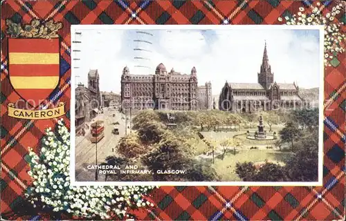 Glasgow Cathedral and Royal Infirmary Cameron Wappen Kat. Glasgow City