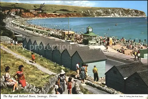 Swanage Purbeck Bay and Ballard Down Beach Kat. Purbeck