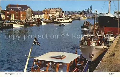 Poole The Quay Boat Steamer Kat. Poole