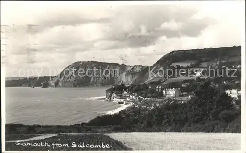 Sidmouth Town View from Salcombe Coast Kat. East Devon