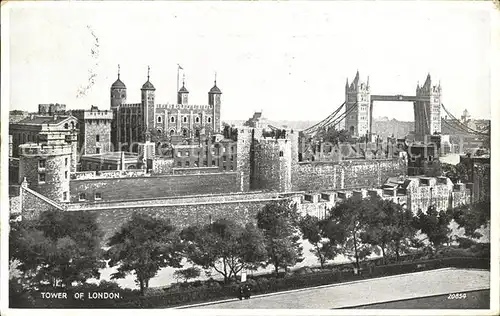 London Tower of London Bridge Kat. City of London