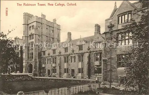 Oxford Oxfordshire Robinson Tower New College / Oxford /Oxfordshire