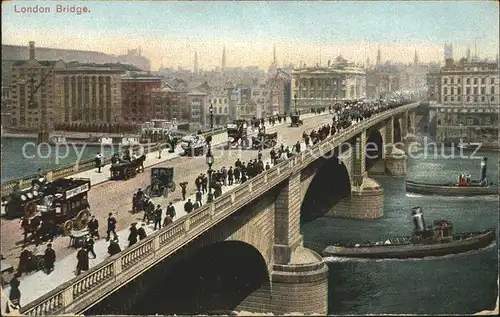 London London Bridge Thames Steamer Kat. City of London
