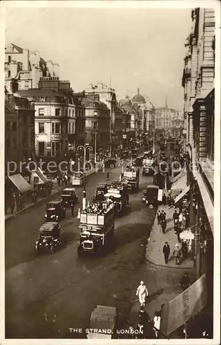 London The Strand Doppeldeckerbus Kat. City of London