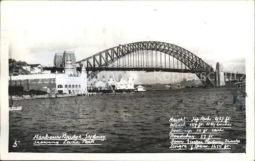 Sydney New South Wales Harbour Bridge Luma Park Kat. Sydney
