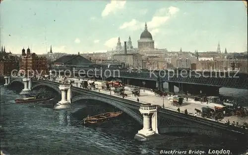 London Blackfriars Bridge Thames Kat. City of London