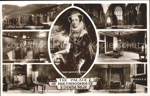 Edinburgh Palace of Holyroodhouse Mary Queen of Scots Valentine s Post Card Kat. Edinburgh