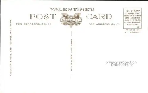 Edinburgh Palace of Holyroodhouse Mary Queen of Scots Valentine s Post Card Kat. Edinburgh