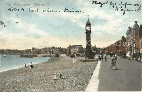 Weymouth Dorset Promenade Clock Tower / Weymouth and Portland /Dorset CC