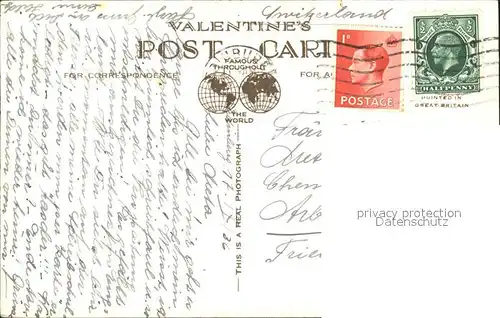 Edinburgh Castle National War Memorial Earl Haig Statue Valentine s Post Card Kat. Edinburgh