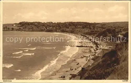 Swanage Purbeck Panorama Beach Kat. Purbeck