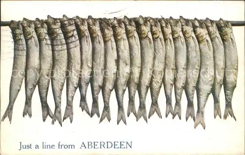 Aberdeen City Fischfang Tucks Oilette No. 9373 Kat. Aberdeen City