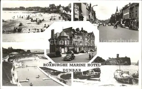 Dunbar Roxburghe Marine Hotel Beach Street Scene Kat. East Lothian