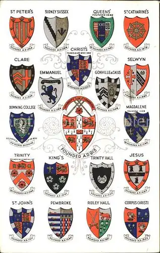 Cambridge Cambridgeshire University Colleges Wappen / Cambridge /Cambridgeshire CC