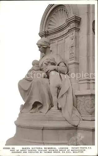 London Queen Victoria Memorial Sculptor Thomas Brock Kat. City of London