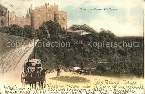 Dover Kent Constable's Tower Pferdekutsche / Dover /Kent CC