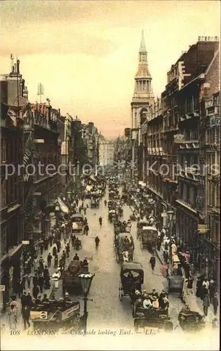 London Cheapside looking East Kat. City of London