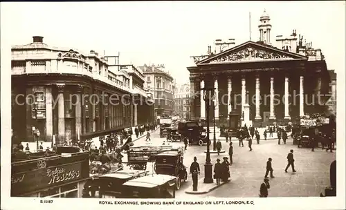 London Royal Exchange Bank of England Kat. City of London