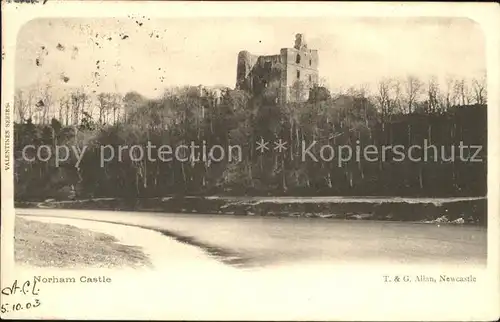 Northumberland North Tyneside Norham Castle Ruins Valentines Series Kat. North Tyneside