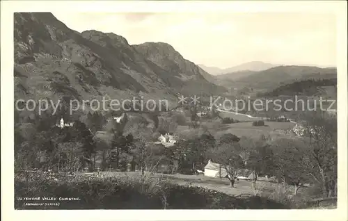 Coniston Panoramic view Yewdale Valley Kat. South Lakeland