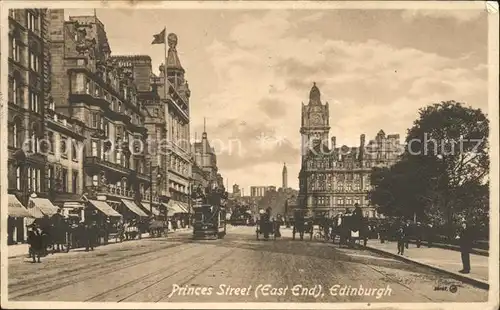 Edinburgh Princes Street East End Tram Kat. Edinburgh