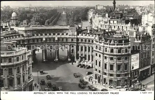 London Admiralty Arch with Hall leading to Buckingham Palace Tuck s Post Card Kat. City of London