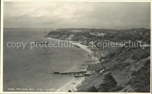 Totland Panoramic view of the Bay Kat. Isle of Wight
