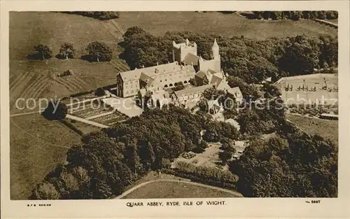 Ryde Isle of Wight Quarr Abbey aerial view Kat. Isle of Wight