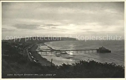 Sandown Isle of Wight Sunrise Sandown Bay Pier Kat. Isle of Wight