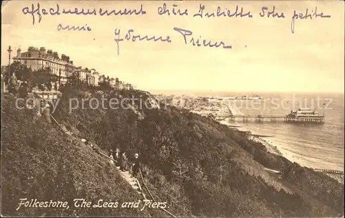 Folkestone The Leas and Piers Kat. Shepway