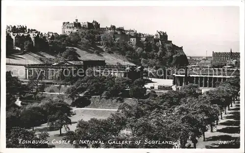 Edinburgh Castle and National Gallery of Scotland Kat. Edinburgh